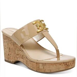 NEW! Sam Edelman Yardlie Emblem Platform Wedge Sandals - Size 10